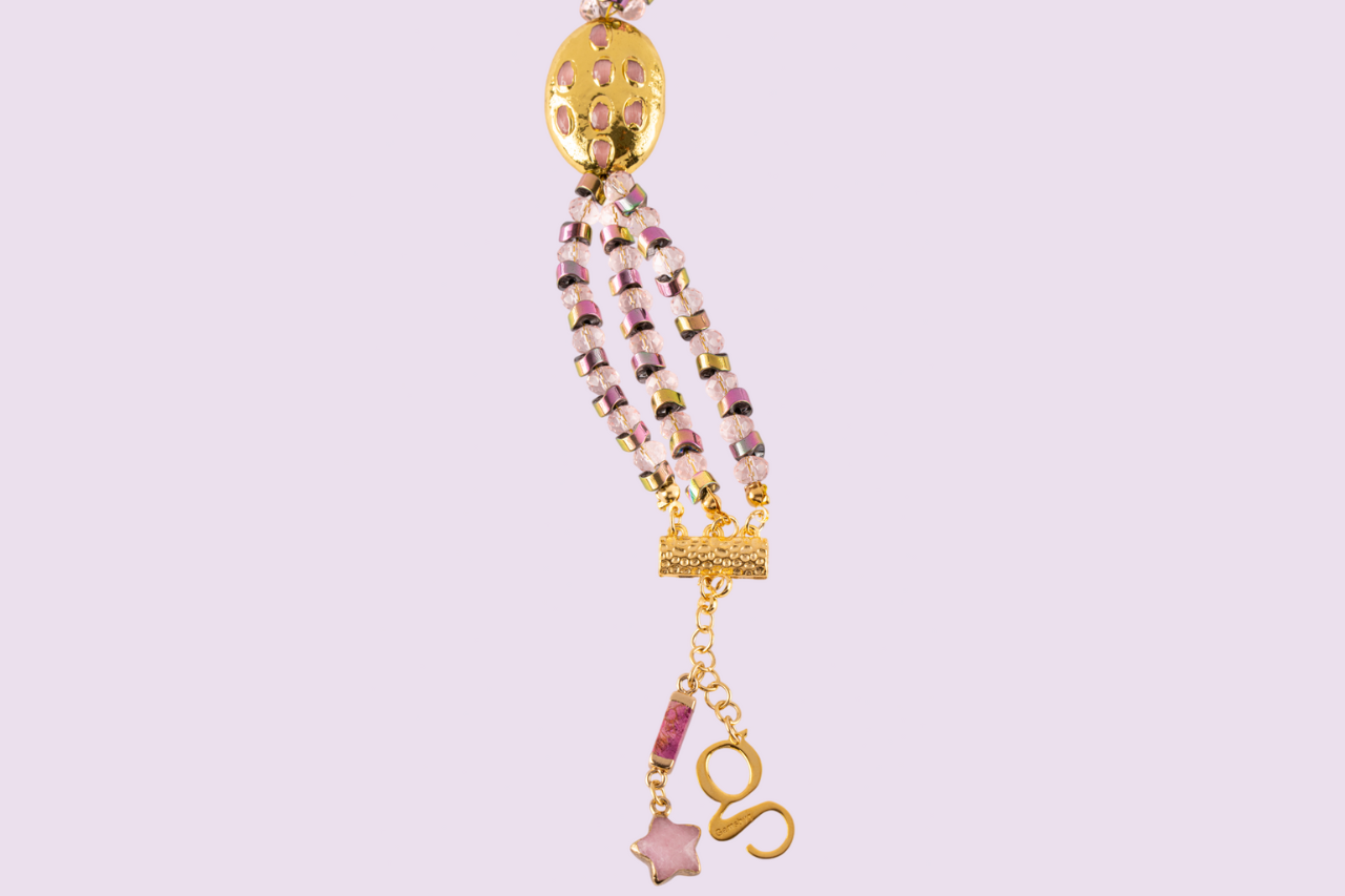 rose charm bracelet