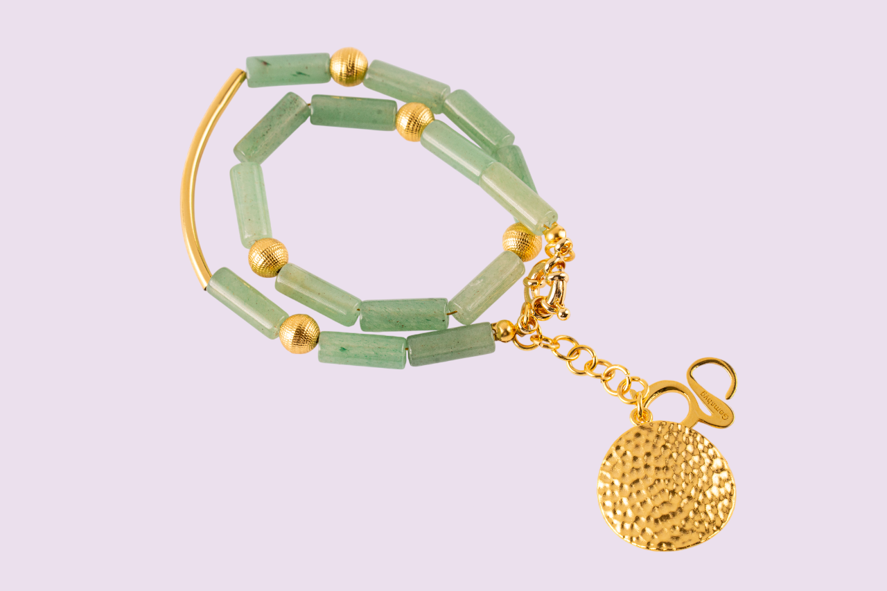 the luxe jade harmoney beacelet