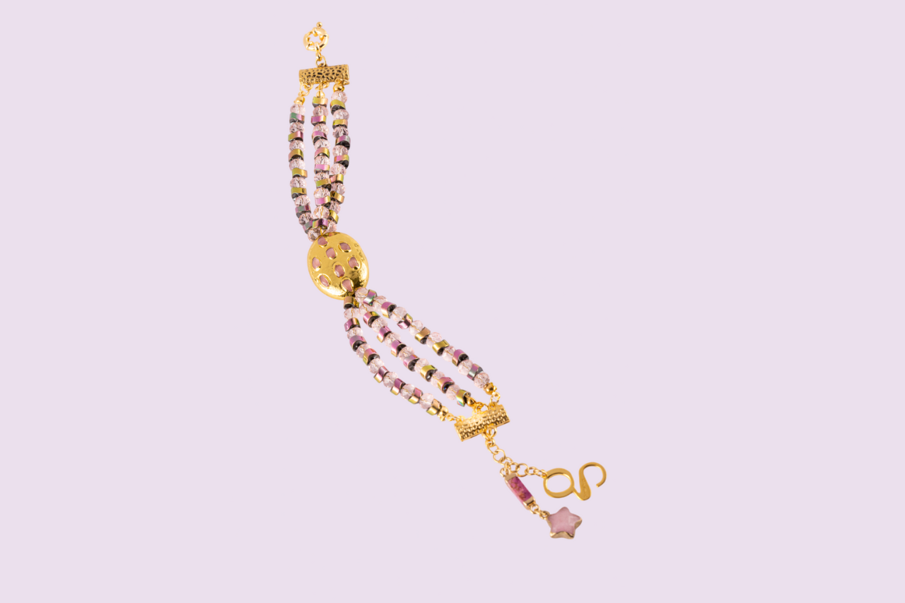 rose charm bracelet