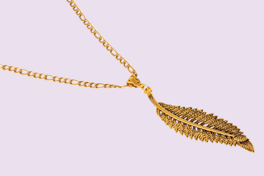 the Golden Leaf necklace